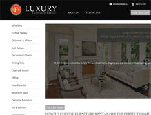 Tablet Screenshot of luxuryfurniturerental.ca